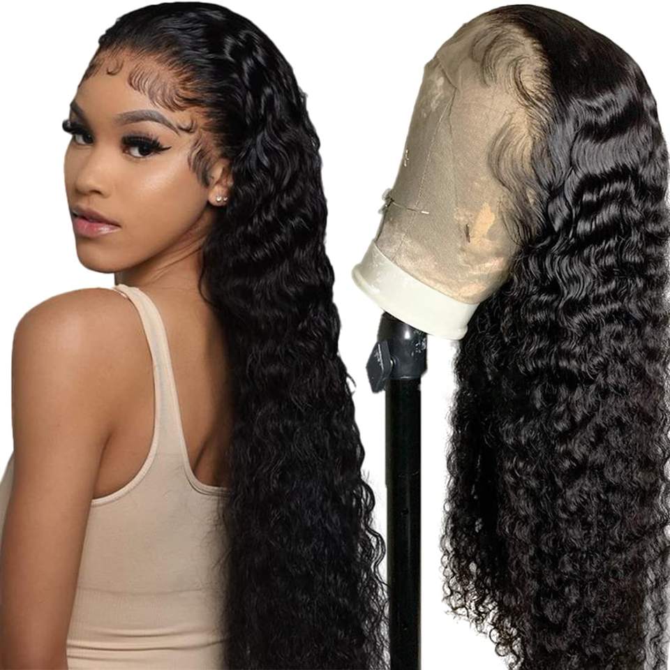100% Remy Brazilian Human Hair Lace Front Wig — Natural Look