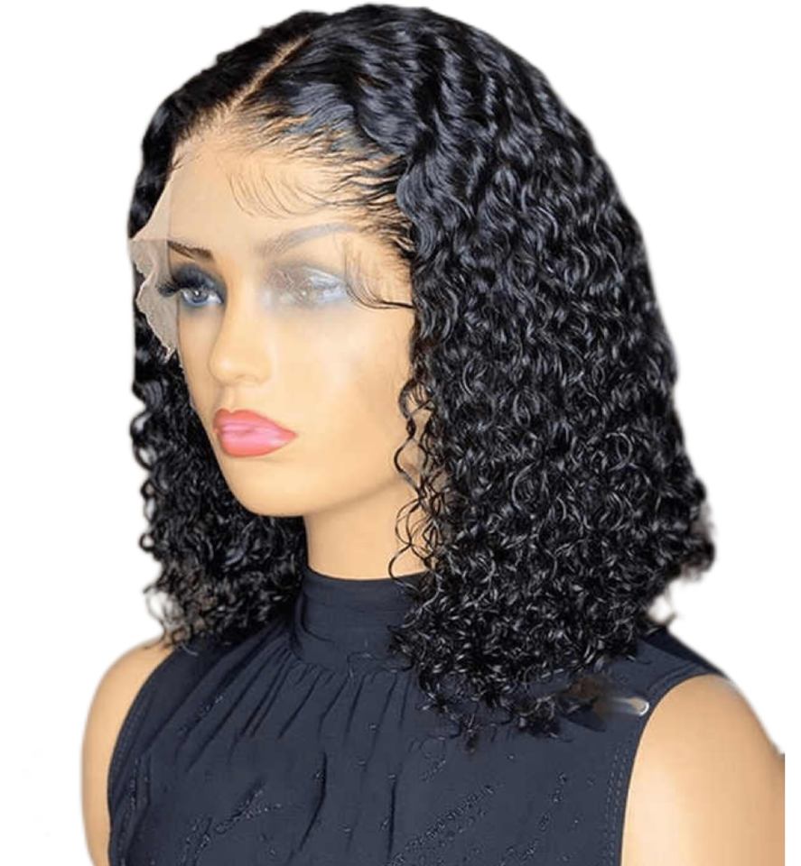 Luxury Brazilian Virgin Human Hair Lace Front Bob Wig