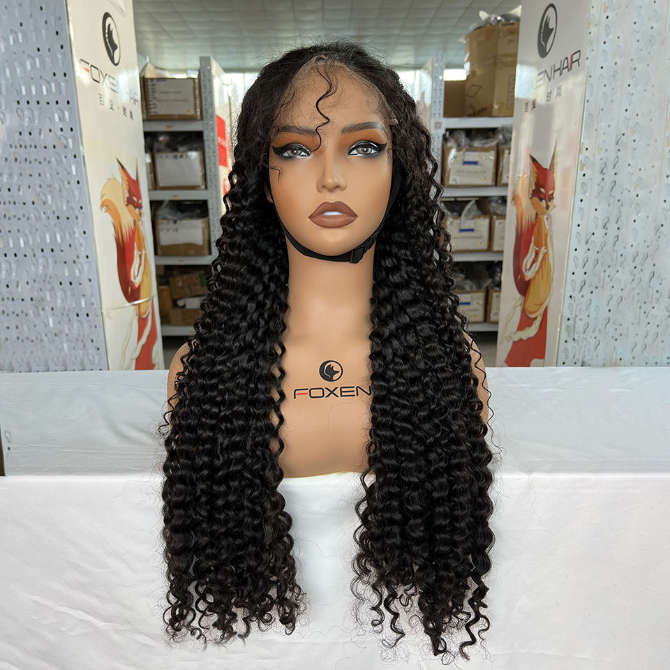 FOXEN 12A Brazilian Human Hair Lace Front Wig – Water Wave